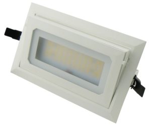 40W LED SMD Shop Lighter in Frosted Glass