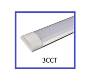 36W LED Slimline Linear Batten Diffused Tri-Colour