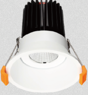 15W LED COB Semi Trimless Adjustable Dimmable Downlight with 55° Beam