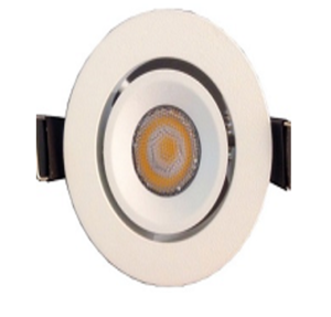 3W White+Black/Black+White Recessed mounted Mini Adjustable Downlight 3000K with 45° Beam